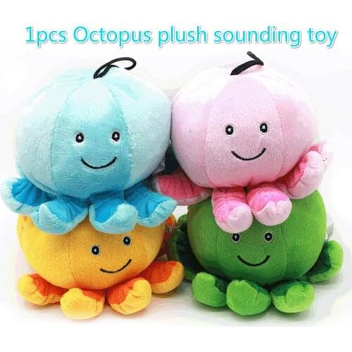 1pcs Octopus Doll Pet Vocal Cute Plush Doll Marine Life Realistic Stuffed Stuffed Animal Toy