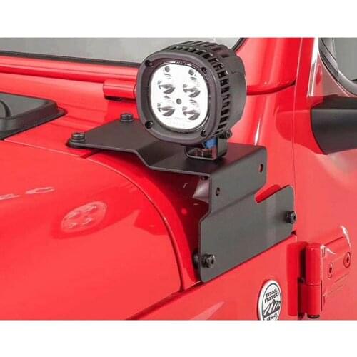 2PCS A-pillar Hood Work Light Side-Mounted Brackets Fit For Jeep Wrangler 2018-2019