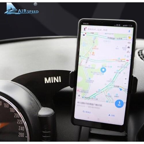 Airspeed MINI Bracket Car Mobile Phone Holder Steering Wheel Rear Phone Mount for Mini Cooper F54 F55 F56 Clubman Accessories