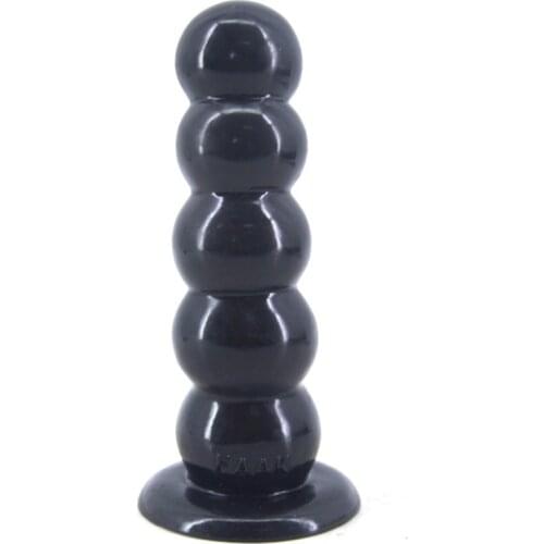 Anal Butt Plug Big Bead Soft PVC with Sucker Female Women Sex Toy Masturbator Imitates The Taste Adults Product