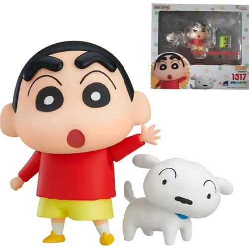 Gsc Crayon Shin Chan Nendoroid Anime Figure 1317 Shinnosuke Nohara Q Version 10Cm Pvc Action Figure Model Collection Toys