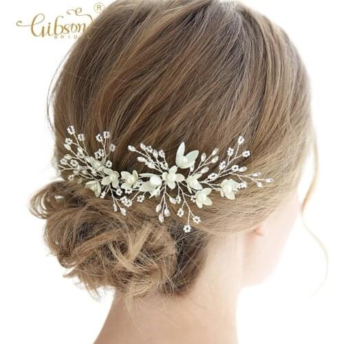 White Floral Charm Hair Pin Wedding Bridal Headpiece Hair Forks Accessories Bobby Pin
