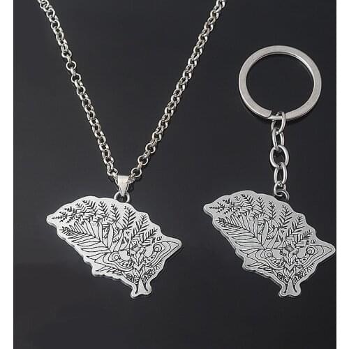 Hot Game The Last of Us Ellies Tattoo Pattern Alloy Keychain Keyring Key Chains Pendant Necklace Jewelry Accessories