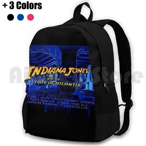 Indiana Jones And The Fate Of Atlantis #02 Outdoor Hiking Backpack Riding Climbing Sports Bag Indiana Jones And The Fate Of