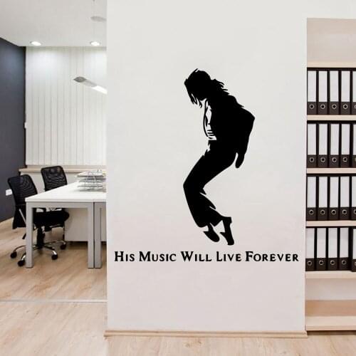 Creative Singger Jackson Wall Stickers Vinyl Waterproof Home Decoration Accessories Waterproof Wall Decals Background Art Decal
