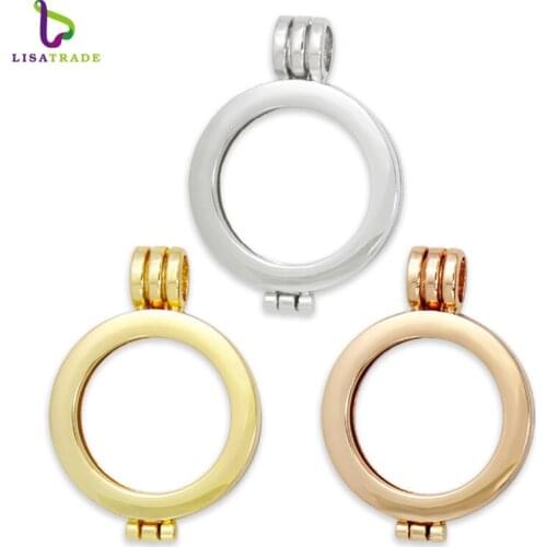 Hot! 10PCS! 27mm My moneda disc holder Coin frame locket pendant MIHL04-5