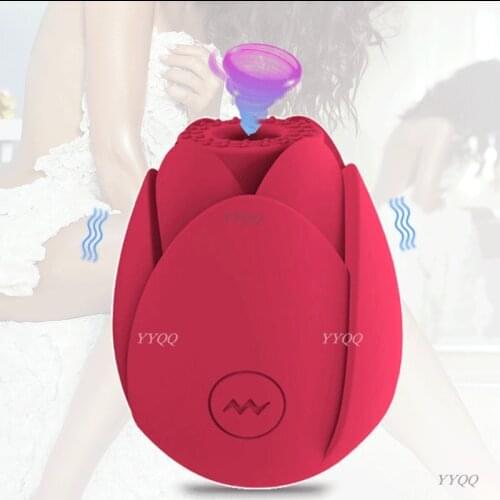 Lotus Vibrating Egg 10frequency Sucking Tongue Licking Love Egg Sex Toy Female G-Spot Oral Sex Masturbation Device Adult Product