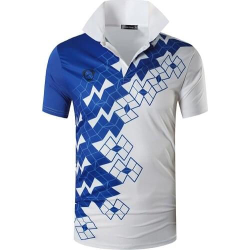 Jeansian Mens Sport Tee Polo Shirts POLOS Poloshirts Golf Tennis Badminton Dry Fit Short Sleeve LSL224 White