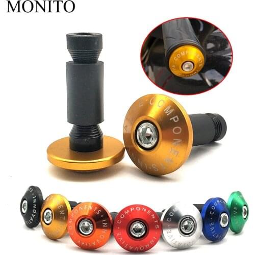 For YAMAHA YZ 125 250 450 250F 450F 250X 250FX 450FX Motorcycle Handle Ends Bar Balanced Plug Slider Handlebars Cap Grips