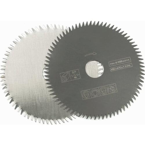 New high quality, carbide saw blade, 85 mm diameter black circular saw blade 85*10*1.5 80