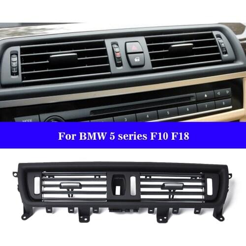 Car Front Dash Panel Center Fresh Air Outlet Vent Grille Cover For BMW 5 F10 F18 Air-conditioning Installation Replacement Part