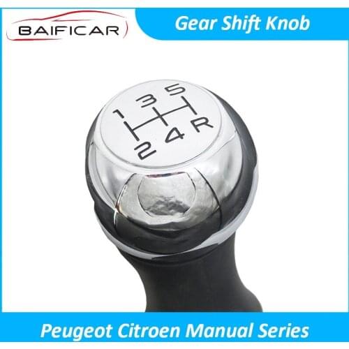 Baificar Brand New Genuine Gear Shift Knob VTS Style For Peugeot 206 207 2008 508 Citroen C5 C4L C-Elysee C3XR C-Quatre Manual