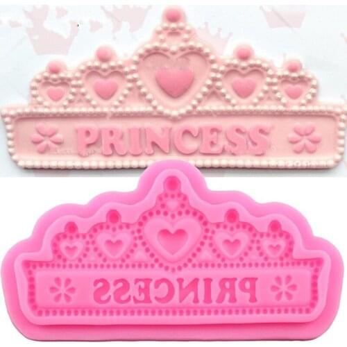 Princess Crown Cake Side Shape Cake Mold Fondant Mold, For Jelly,Candy, Chocolate soap Mold, Decorating Bakeware ZJ112