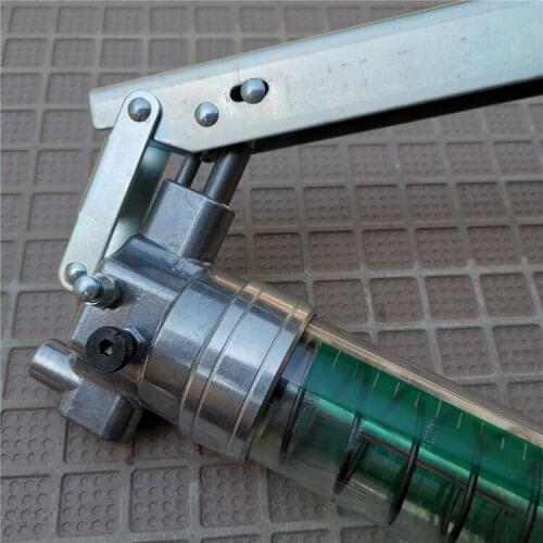 Adjustable high low pressure grease gun manual pull rod type high pressure self-priming barreled bulk oil excavator general gun