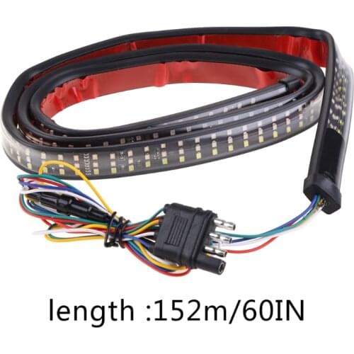 1 Pc 60 inch Vehicle Car Tailgate LED Strip Bar Truck Stop Brake Turn Signal Tail Light for F150 Car Styling Auto Accessory