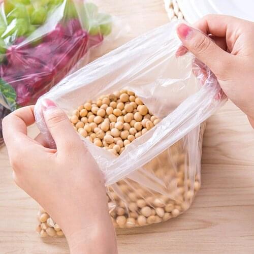 Fresh-Keeping Food Cling Film 1 Bag Removable Portable Vegetables And Fruits Plastic Bags Thickened Refrigerator Storage Bag