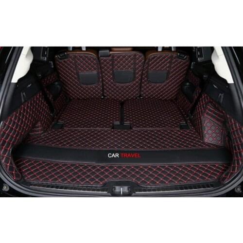 Top quality mats! Special car trunk mats for Volvo XC90 7 seats 2020 waterproof boot carpets cargo liner mats for XC90 2019-2015