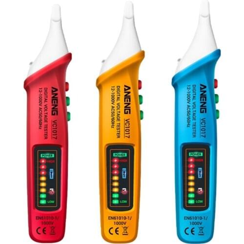 VC1017 Digital AC Voltage Meter Multimeter Pen 12-1000V NCV Automatic Voltmeter Smart Sensor Tester Buzzer Detector Tool Meter