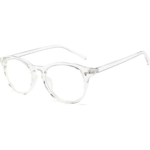 Vintage Eyeglass Frame Retro clear transparent Full Rim Plain Glasses Spectacles