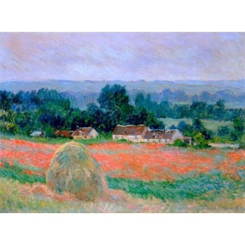 High quality Claude Monet paintings Landscapes art Haystack at Giverny Canvas reproduction Hand painted