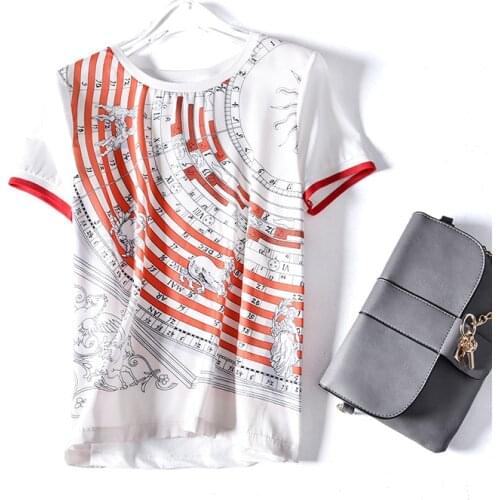 Buster New twill block cotton short sleeve T shirt female t splicing T shirt small unlined upper garment