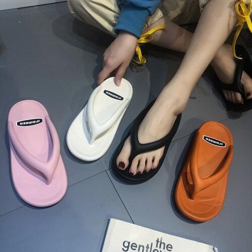 Womens slippers plastic EVA flip flops flat waterproof beach shoes house slippers woman shoes heels sexy fluffy slippers