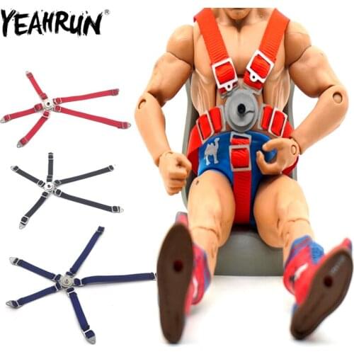 1Pair RC Car Driver Seat Belt for 1/10 RC Crawler Truck Car Axial Wraith 90018 90020 90031 90045 90056 RC Parts