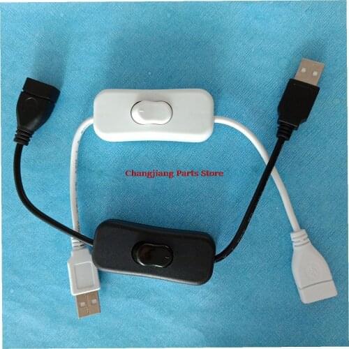 28cm Woopower Copper Material Usb Cable Male To Female Switch On Off Toggle Led Lamp Power Line