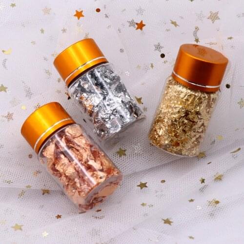3 Bottles Gliding Flakes DIY Nail Art Crafts Foil Fragments Manicure Decal