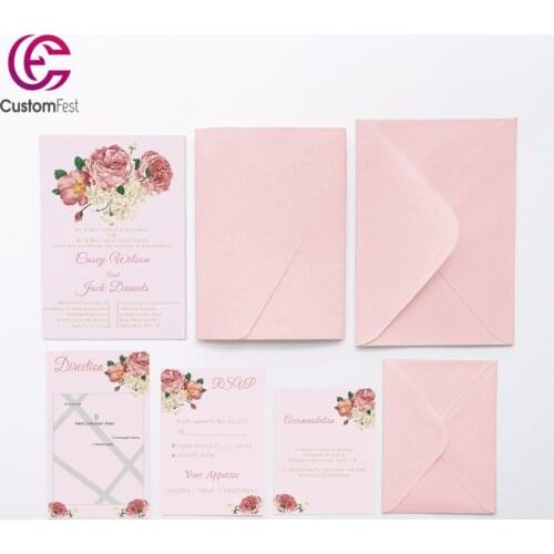 30pcs/lot personalized pocket card set pocket envelop+matching envelop+card+RSVP free shipping PKEE019V103