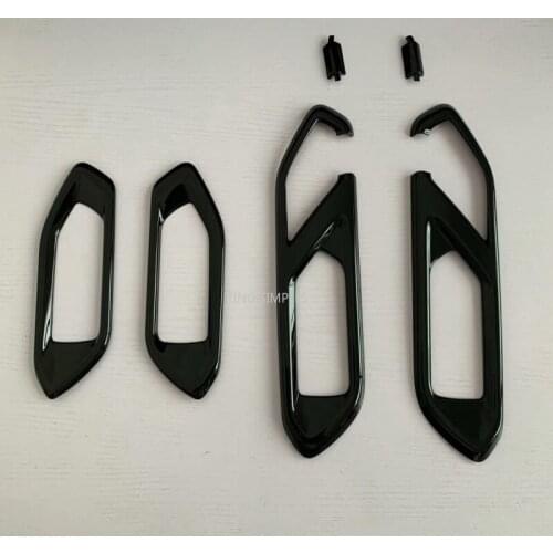 ABS Plastic Carbon Fiber Inner Door Handle Bowl Cover Trim Door Decoration Frame Car Accessories for Toyota Raize A200 2020 2021