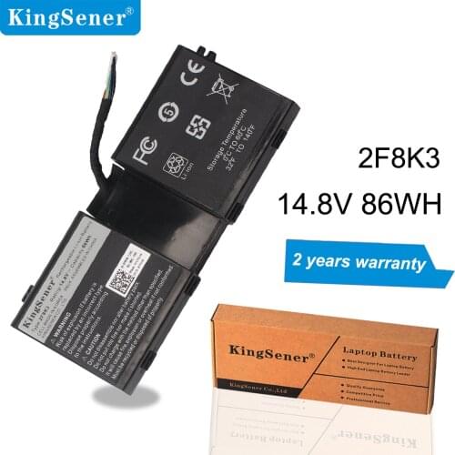 Kingsener 2F8K3 Laptop Battery For Dell Alienware 17 R1 17X M17X-R5 Alienware 18 R1 18X M18X-R3 Series 02F8K3 KJ2PX 14.8V 86Wh