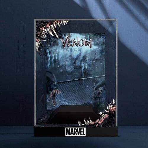 3mm Building Block Acrylic Display Box Show Case for 76187 Venom Helmet (Not Including Block Kit)