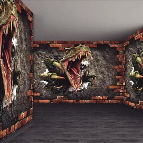 Beibehang Custom 3d wallpaper childrens room dinosaur background wall living room bedroom wall papers home decor 3d wallpaper