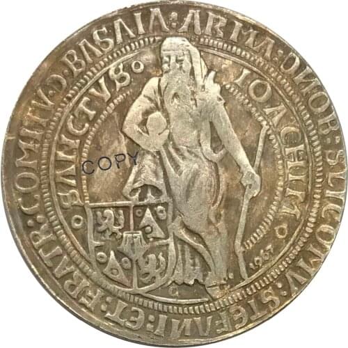 1520 Bohemia Two 2 Thaler Cupronickel Plated Silver Collectibles Copy Coins
