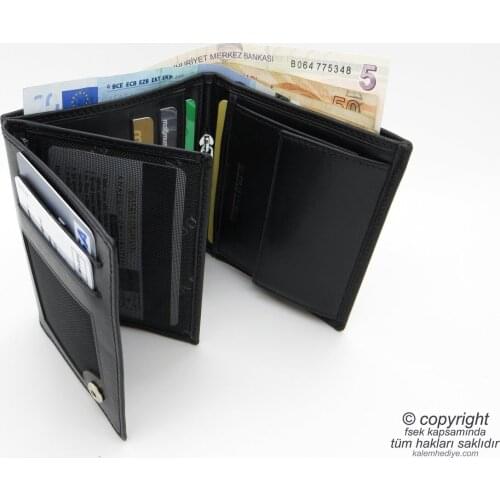Genuine Leather Wallet | İsme Special Wallet | 10,5x9 Vertical | TM 1086-2 Gift Wallet