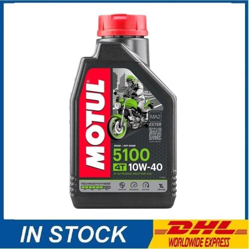 FAST DELIVERY Motul 5100 4T 10W-40 10W40 4 Stroke Motorcycle Motorbike Engine Oil 1 Litre 1L