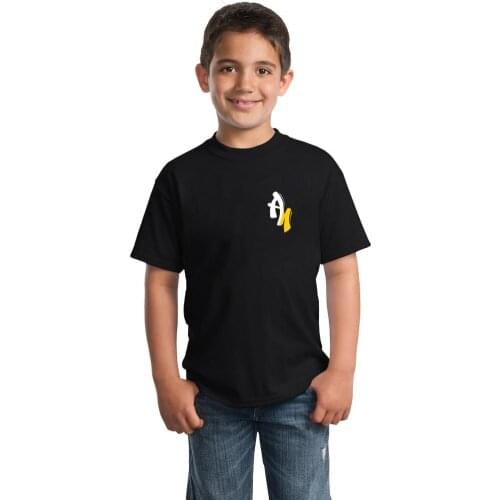 Childrens T Shirts Merch A4 New LOGO 100% Cotton Casual Childrens Fashion T-shirt Tops Young Boys Girls Short Sleeve Tees