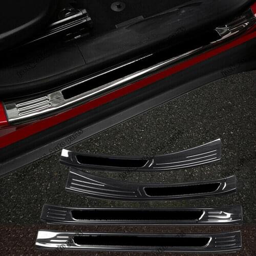 For Jeep Compass 2017 2018 2019 OUTER Door Sill Plate Guard Protector Scuff Trim Steel