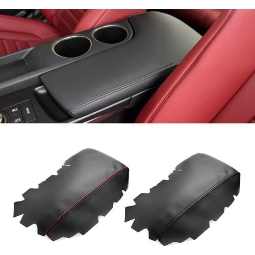 For Lexus IS250 IS350 2014 2015 2016 2017 Microfiber Leather Interior Center Console Lid Armrest Pad Cover Trim Bench Seat