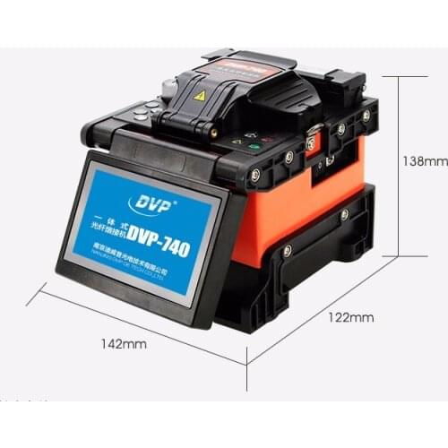DVP-740 Integrated fiber fusion splicer Fiber Optic Core To Core Alignment Fusion Splicer 0.02dB Splice Loss With 5 Languages