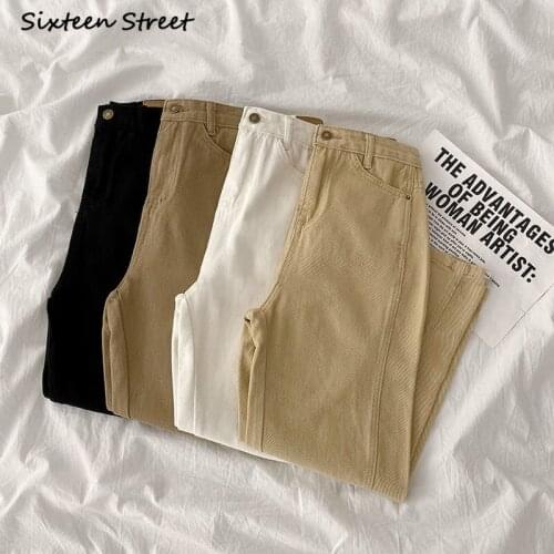 Cargo Pants Women Wide Leg Jeans Korean Style Casual High Waist Jeans for Women Clothing Straight Y2k Trousers High Quality 2021