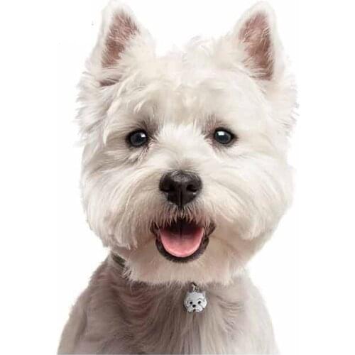 Fuzhen Boutique Decals Exterior Accessories Interesting Car Sticker West Highland White Terrier Fine Car Styling Vinyl Decal PVC
