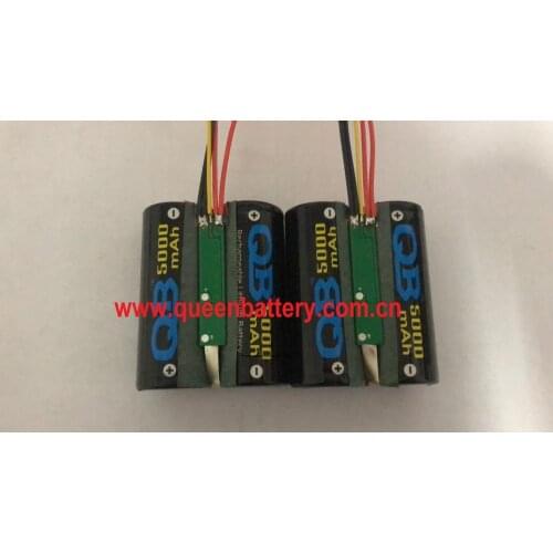 QB26650 QB 26650 li-ion battery pack 2s1p 7.4V 5000mah with PCB/PCM 6A with NTC thermistor