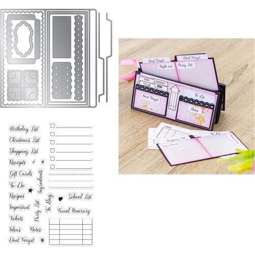 Metal Cutting Dies Stamps Ultimate Organiser Photopolymer render For DIY Scrapbooking Embossing Album Paper Cards Dies 2021New