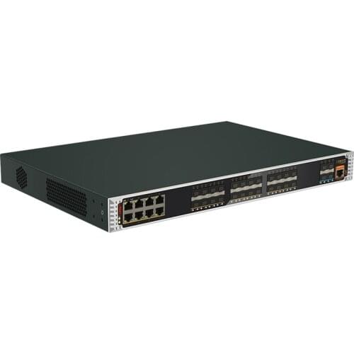 Outdoor poe switch 36 port L3 managed core industrial media converter