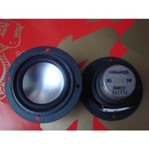 2pcs 2.5" inch 6Ohm 6W Neodymium Full-range speaker Loudspeaker HIFI Audio parts