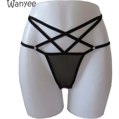 New Fashion Women Sexy Lingerie Mesh Briefs Panties Thongs Knick Women Inner Library See-Through Open Crotch Adult Underwear