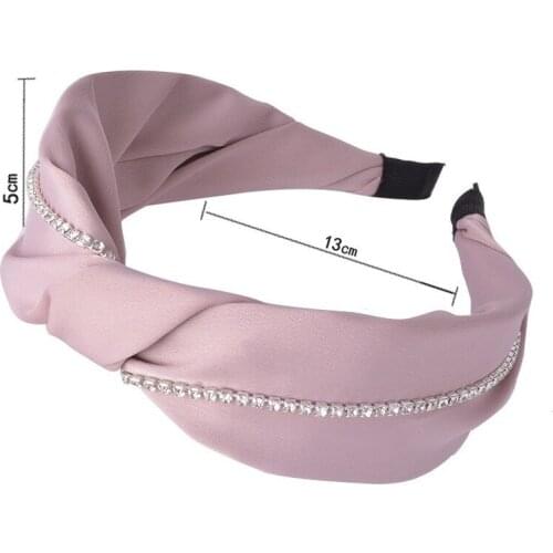 Hot 1PC Plastic Fashion Frosted Wide Headband For Woman Satin Covered Resin Hairbands Hair Band Headwear Bezel Hair Accessories