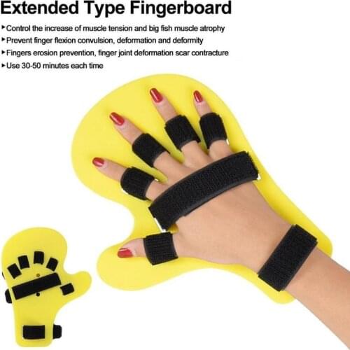 Adjustable Finger Correction Board Wrist Orthosis Stroke Hemiplegia Spastic Splint Orthopedic Brace Hand Splint Braces Supports